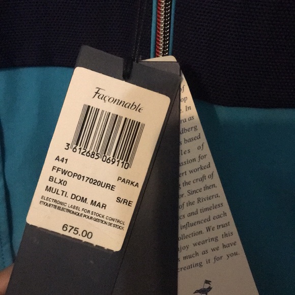 Façonnable Two-Tone Parka - Picture 5 of 6